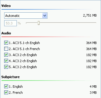 dvdshrink31 mainmovie streams Clonare un film DVD