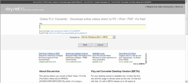 vixy2 Convertire un video di youtube in altri formati