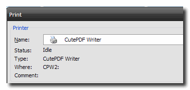 cutepdf writer Creare file PDF