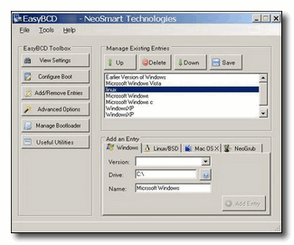 easybcd Installare windows xp su computer con vista