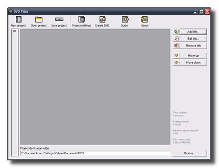 dvd flick Convertire qualsiasi formato video in DVD