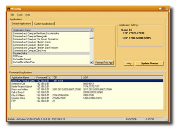 pfconfig Aprire le porte del router