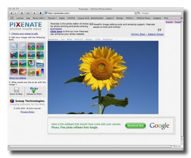 pixenate 10 Alternative a Photoshop in stile Web 2.0