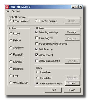 poweroff poweroff Spegnere il pc con un timer