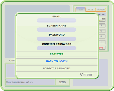 register voixio Chiamare Gratis da Internet