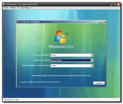 vistainstall Virtualizzare Vista