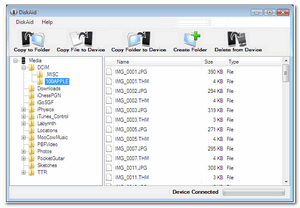 diskaid Trasferire i file su iPhone senza software apple