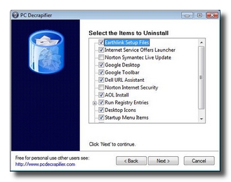 pc decrapifier Rimuovere il software spazzatura preinstallato sul pc