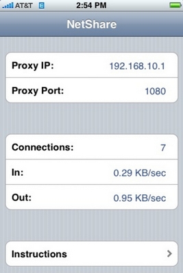 fase9 Trasformare Iphone in un modem wireless