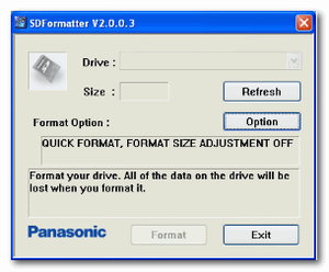 sd formatter Modifica per Nintendo WII