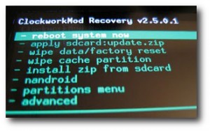 ClockworkRecovery 300x188 HTC Sensation ottenere permessi di root